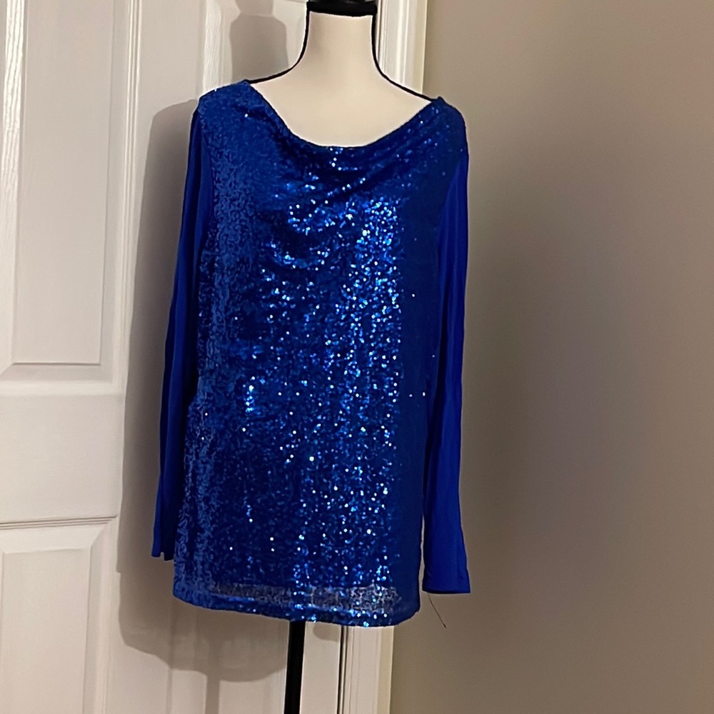 Nick Verreos Sequin Top
